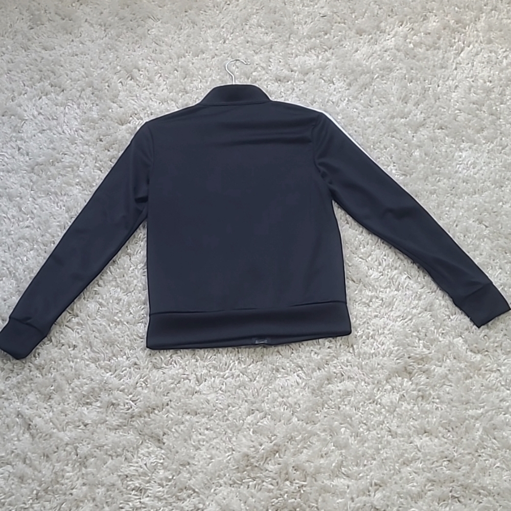 Adidas 3-Stripes Black Tricot Track Jacket XS Zip-Up Athleisure - Picture 6 of 12